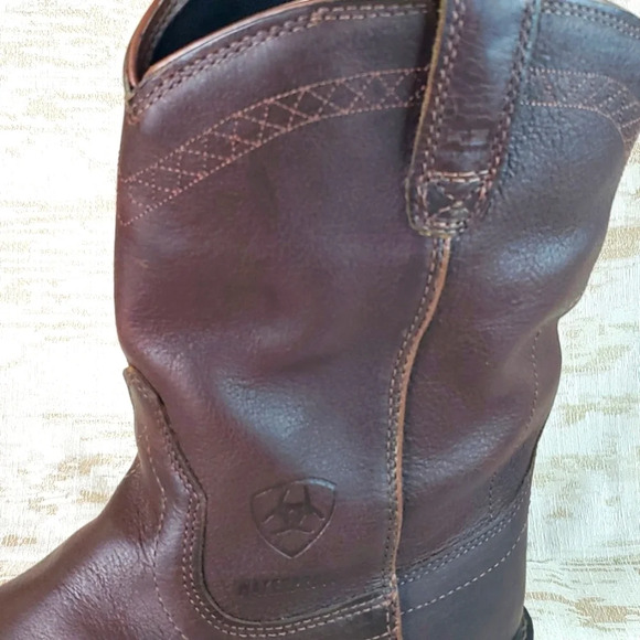 ARIAT MEN'S SIERRA H2O WATERPROOF WORK BOOTS STEEL TOE Sz 12D - Picture 12 of 14